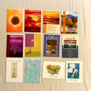 “Bundle of 12 Sympathy Cards”